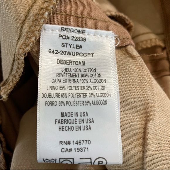 RE/DONE Brown/Tan NWT camouflage up-cycled cargo trousers Factory Distressed - Picture 16 of 16